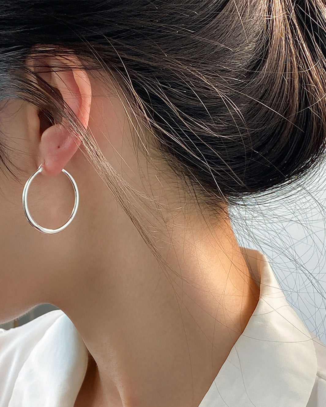 Classic Large Hoop Earrings – 1000earring
