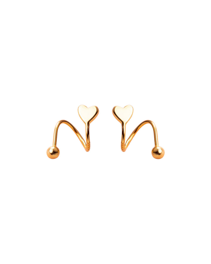 Paris Love Spiral Stud Earrings