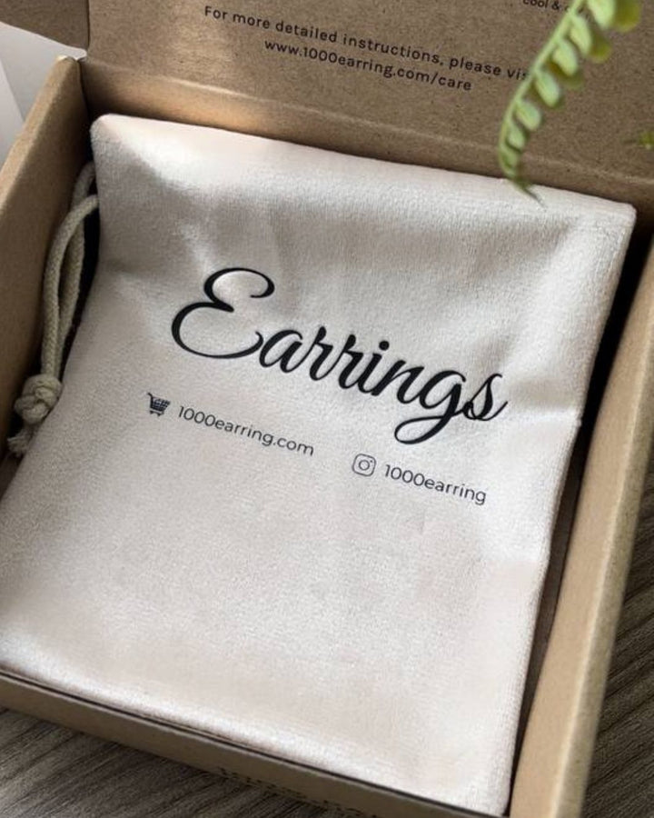 Earring Pouch & Polishing Cloth [Add-On]