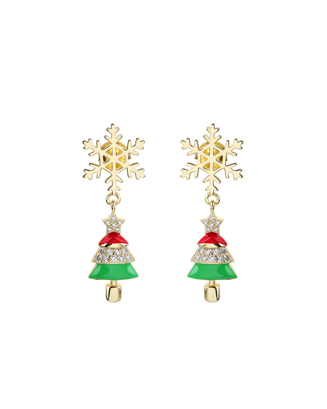 The Merry Xmas Tree Drop Earrings