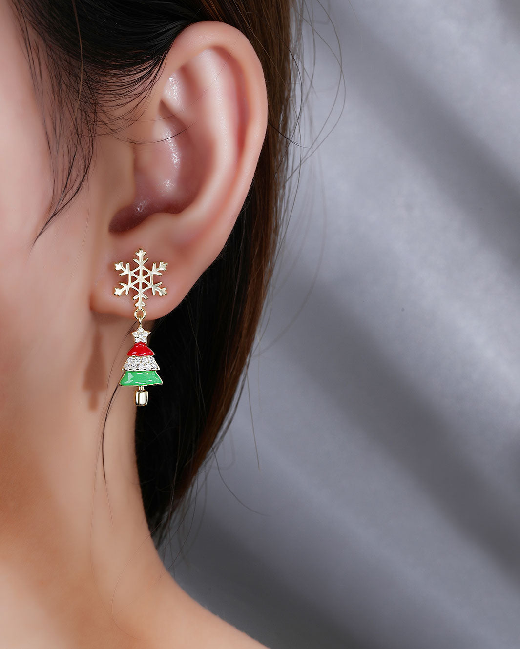 The Merry Xmas Tree Drop Earrings