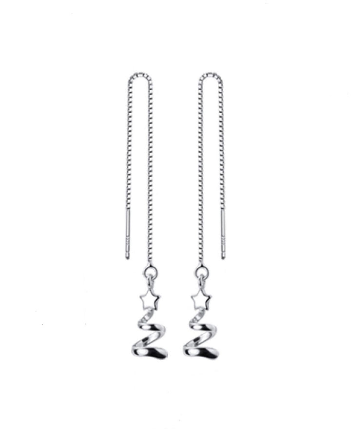Christmas Tree Charm Threader Earrings