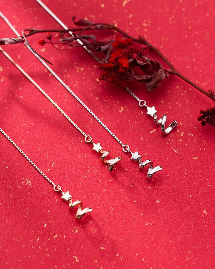 Christmas Tree Charm Threader Earrings