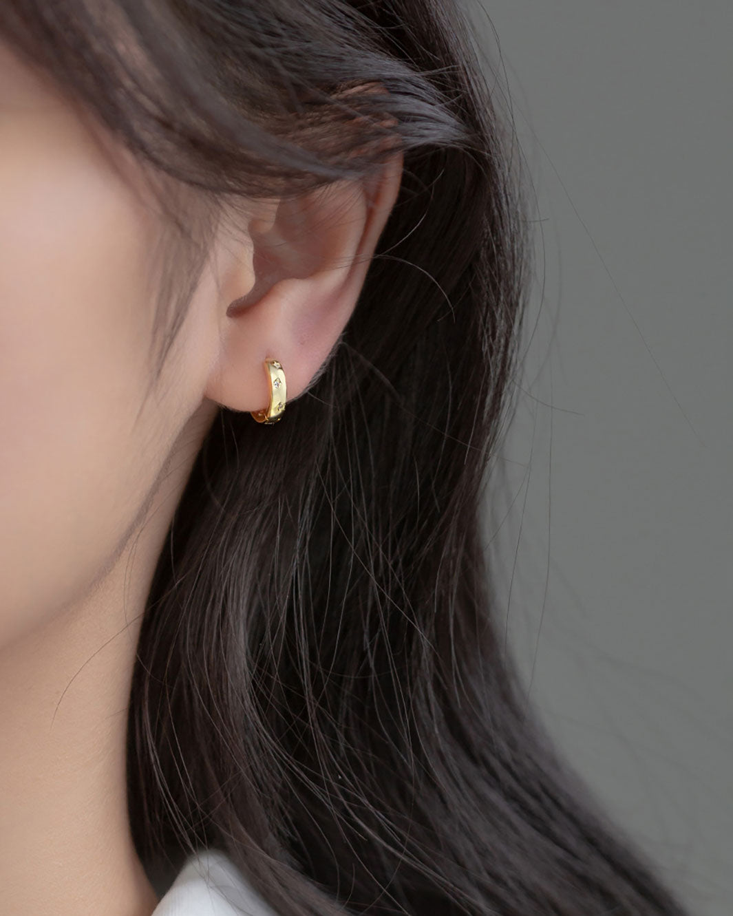 Celeste Starry Hoop Earrings