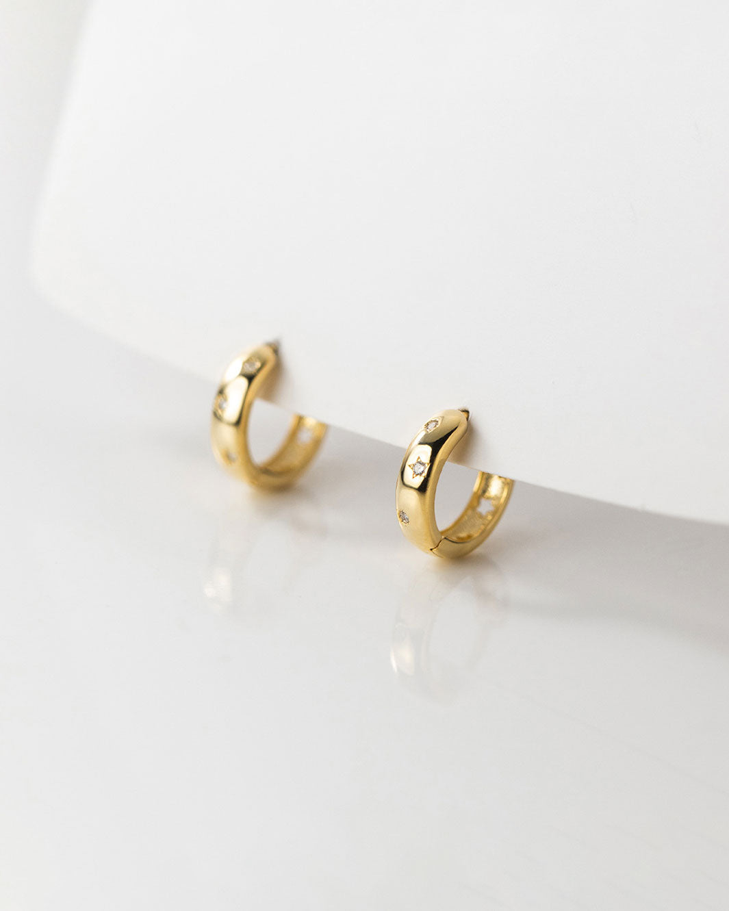 Celeste Starry Hoop Earrings