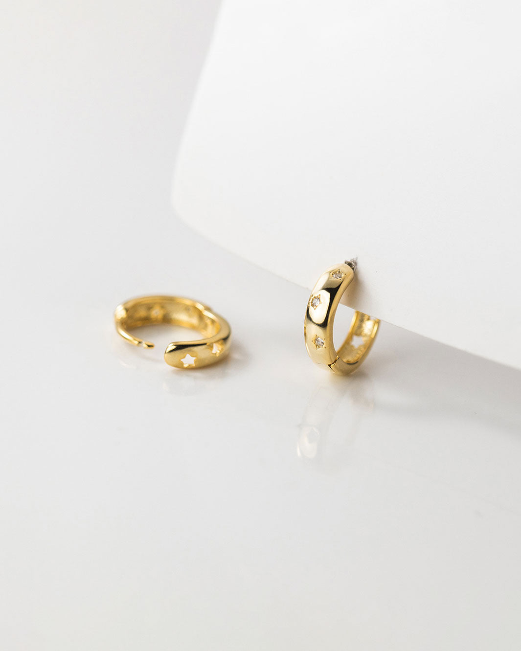 Celeste Starry Hoop Earrings