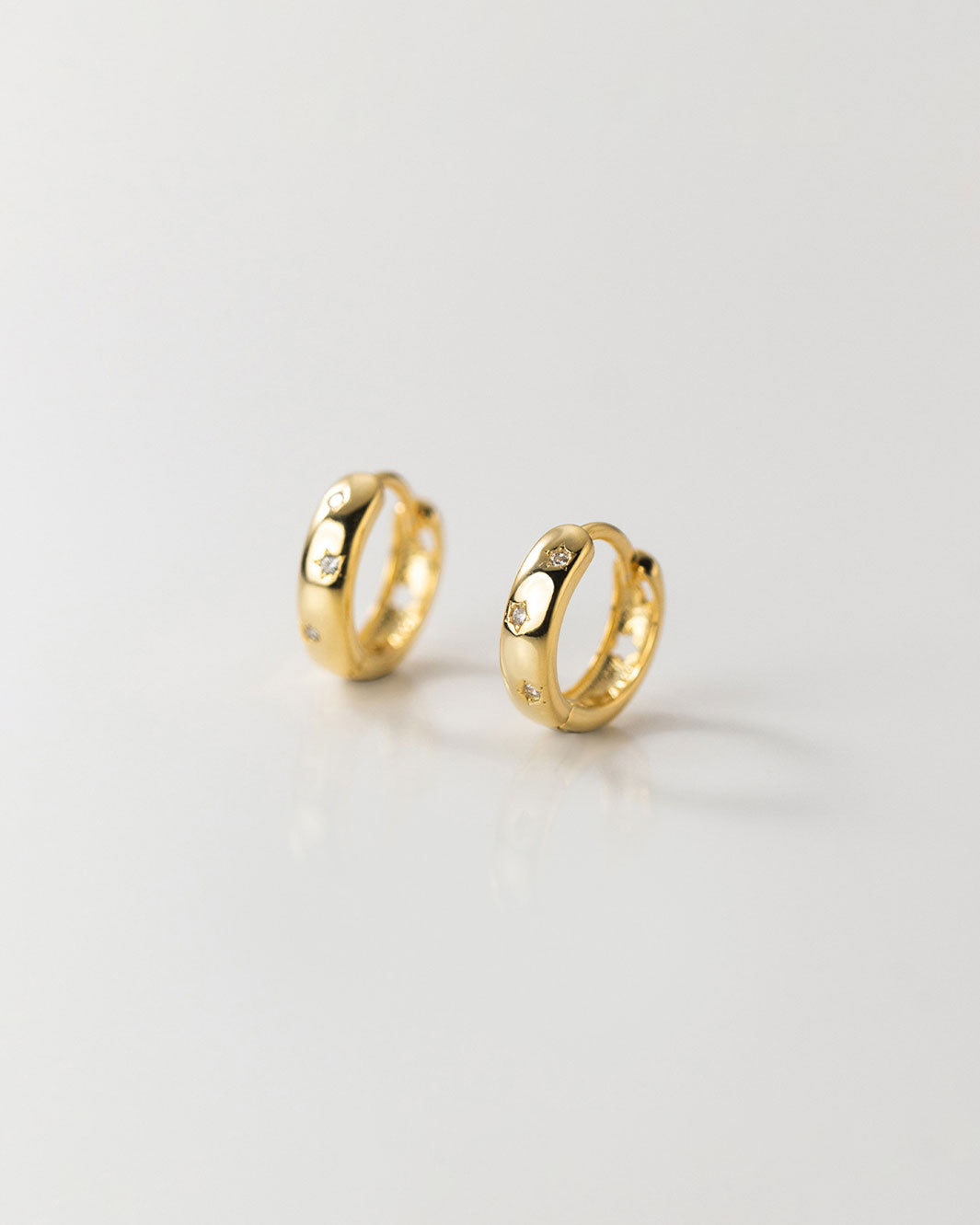 Celeste Starry Hoop Earrings
