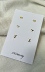 Symbols 3-Pack Stud Earrings