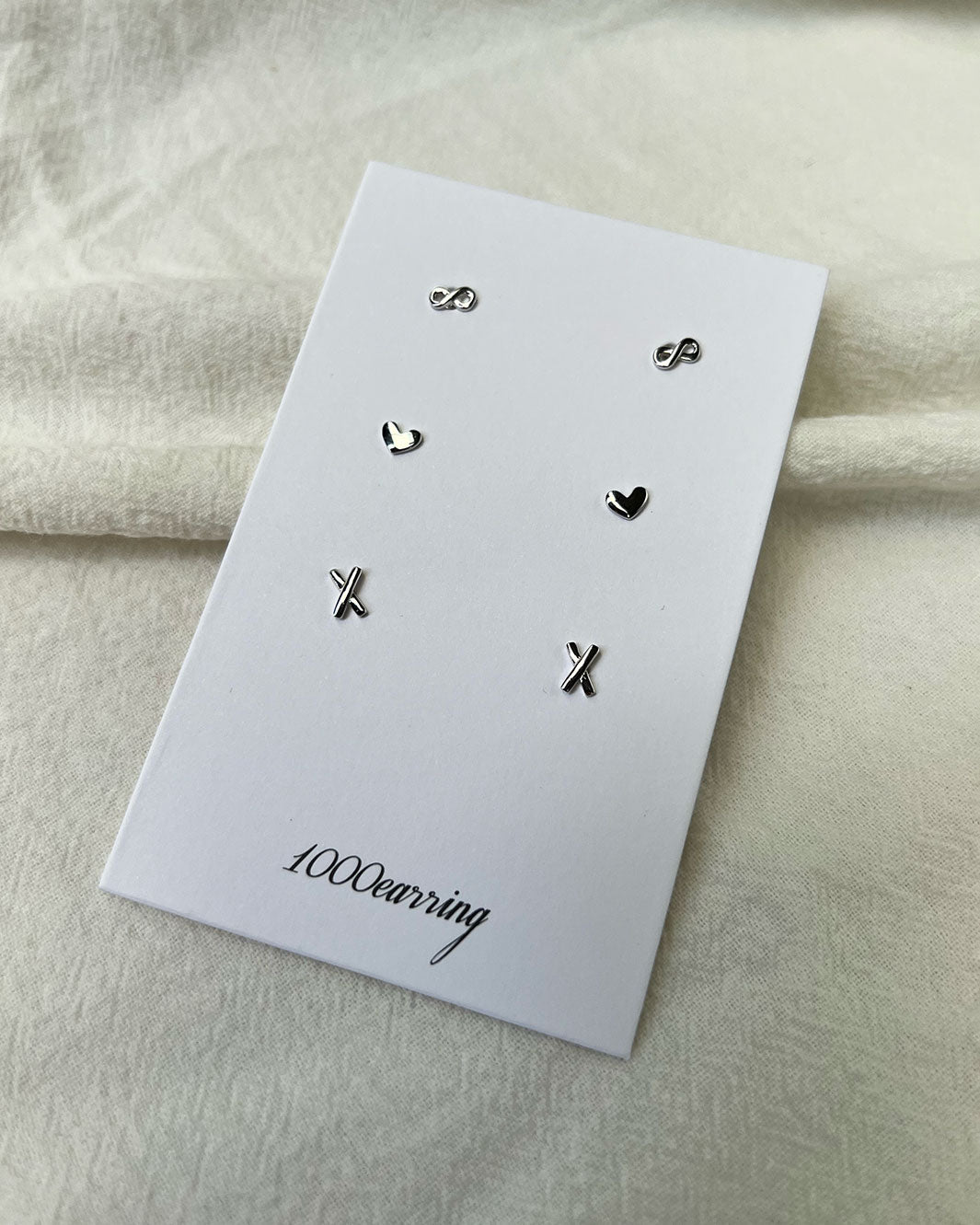 Symbols 3-Pack Stud Earrings