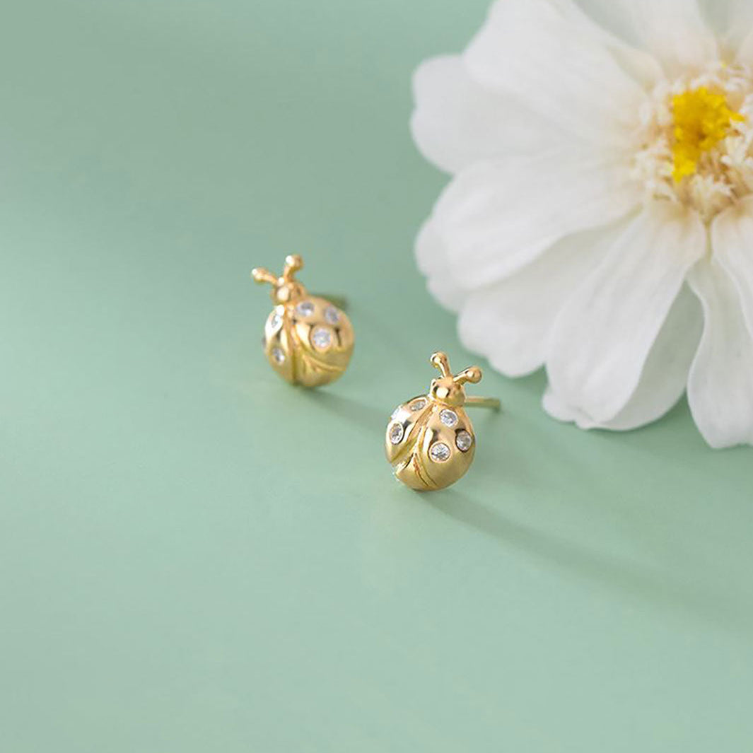 Ladybug Stud Earrings