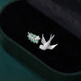 Dove and Olive Branch Stud Earrings