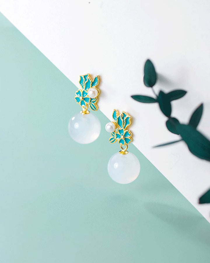 Lin Floral Drop Earrings