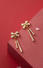 Chloe Bow Knot Tassel Drop Earrings