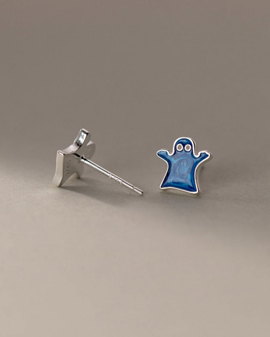 Blue Phantom Stud Earrings