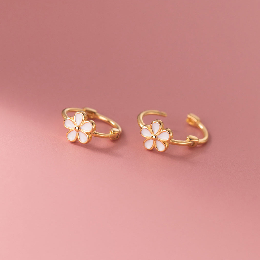 Flora Bloom Hoop Earrings