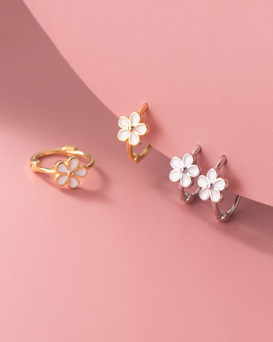 Flora Bloom Hoop Earrings