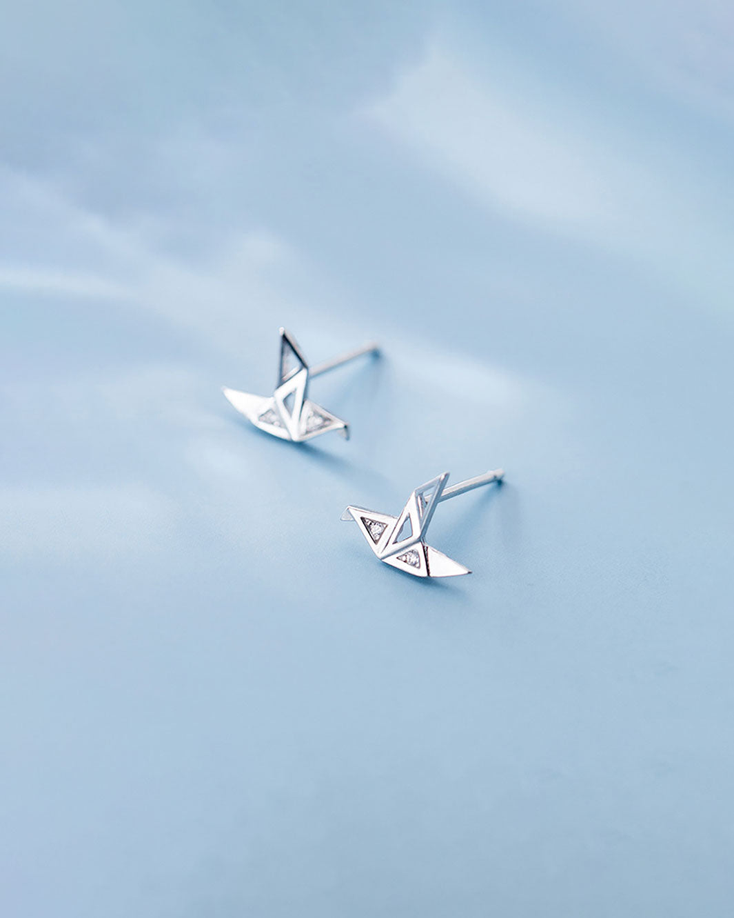 Akari Orizuru Stud Earrings