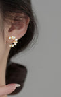 Arabella Floral Curve Stud Earrings
