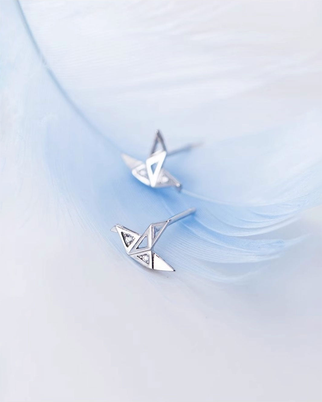 Akari Orizuru Stud Earrings