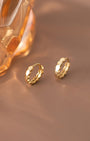 Tessa Hexagon Huggie Earrings