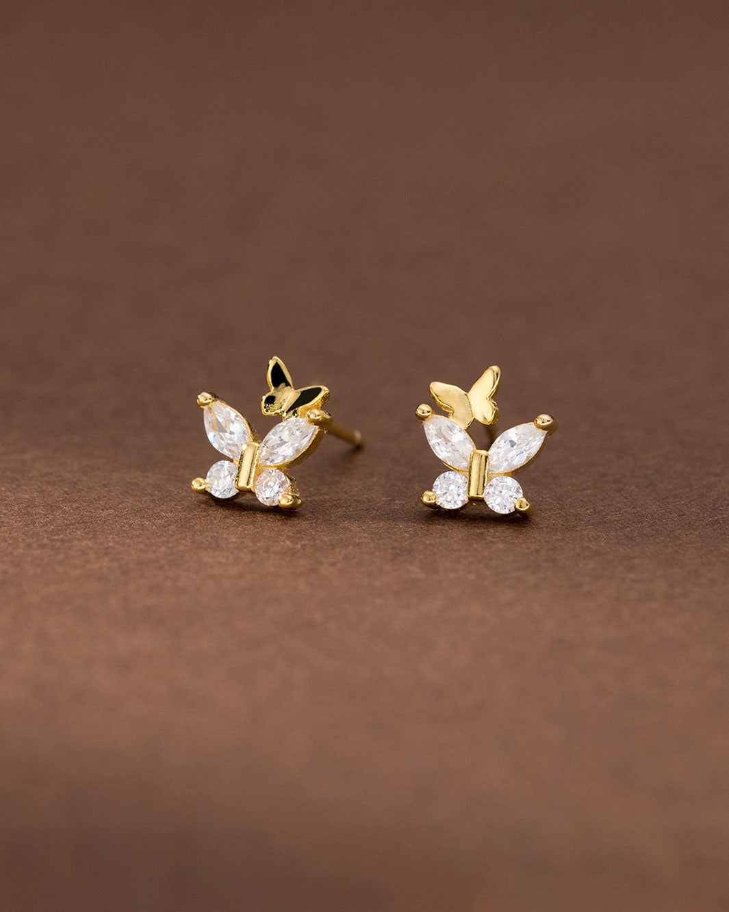 Elara Butterfly Stud Earrings