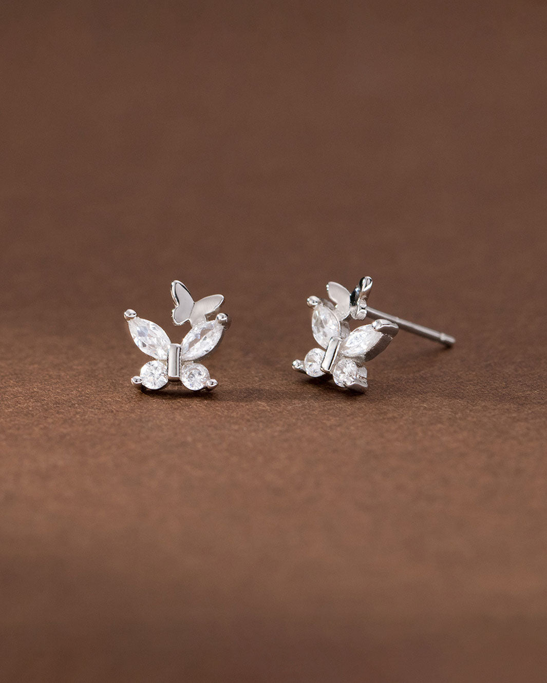 Elara Butterfly Stud Earrings