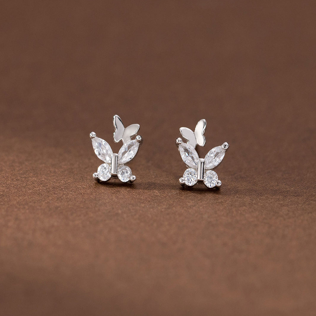 Elara Butterfly Stud Earrings