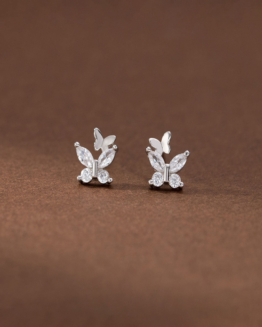 Elara Butterfly Stud Earrings