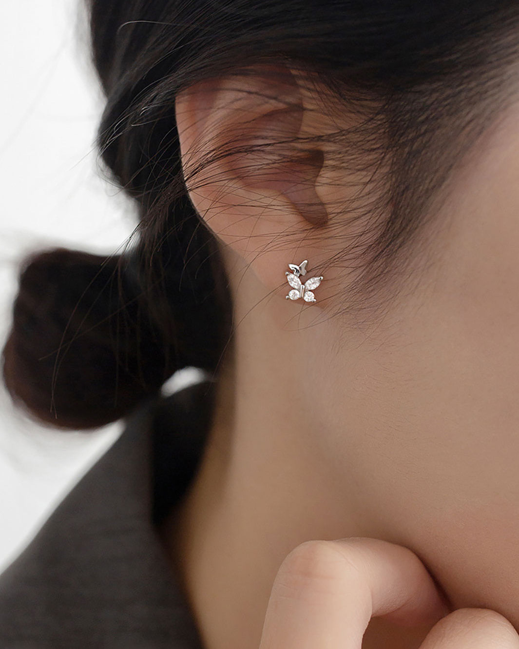 Elara Butterfly Stud Earrings