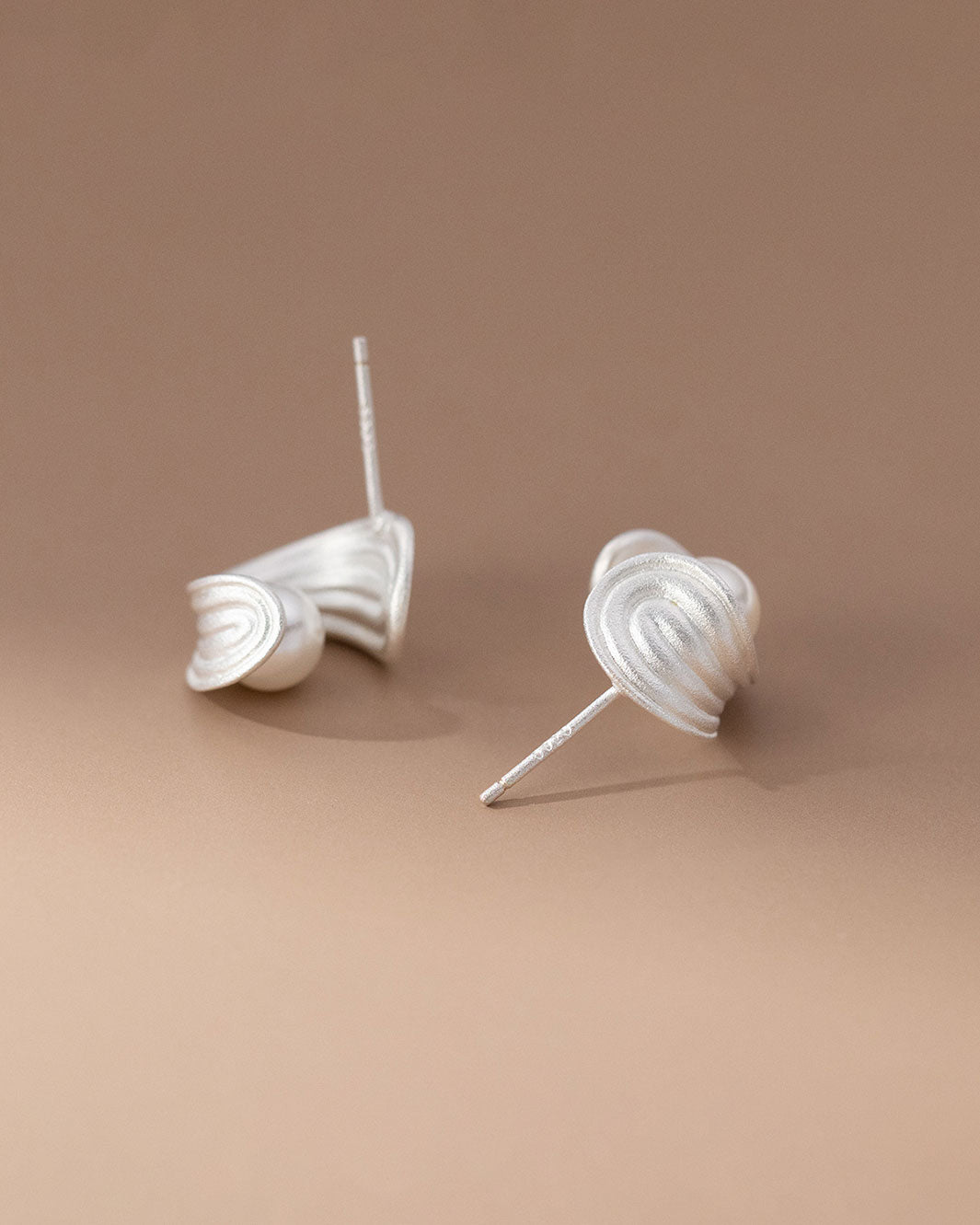 Sasha Matte Puffed Stud Earrings