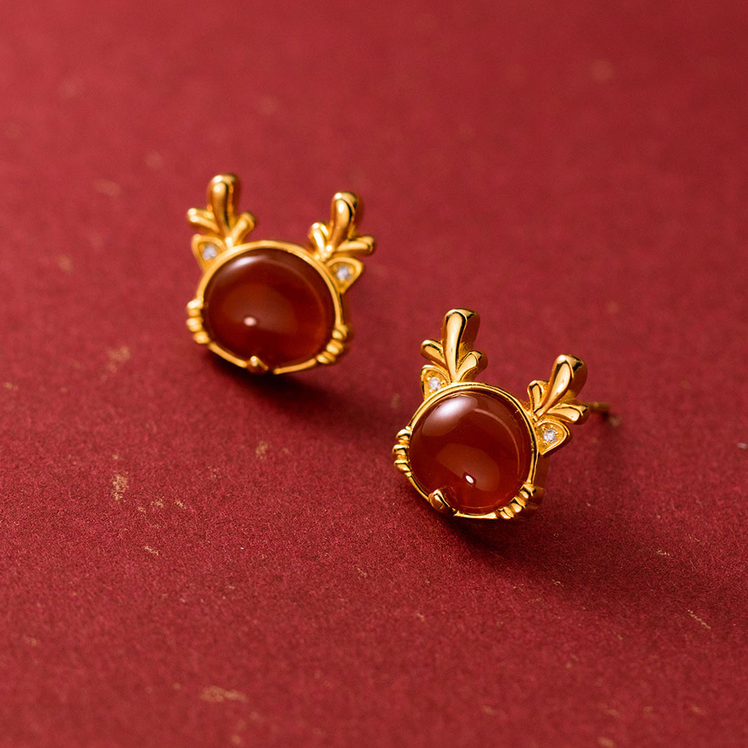 Prosperity Grand Dragon Stud Earrings