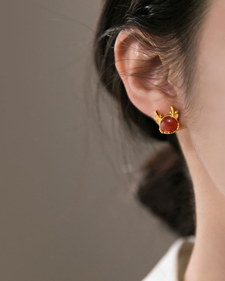 Prosperity Grand Dragon Stud Earrings
