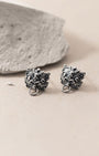 Thai Silver Dancing Lion Stud Earrings