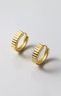 Sienna Stripe Huggie Earrings