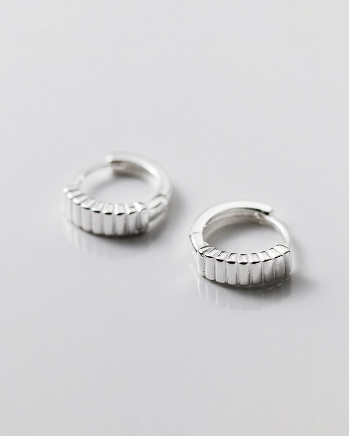 Sienna Stripe Huggie Earrings