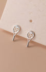 Dainty Racquet Stud Earrings