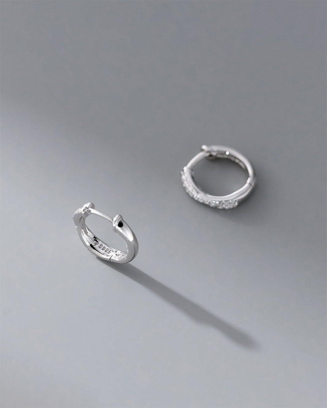 Mila Crossover Pavé Hoop Earrings