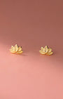 Lotus Flower Stud Earrings