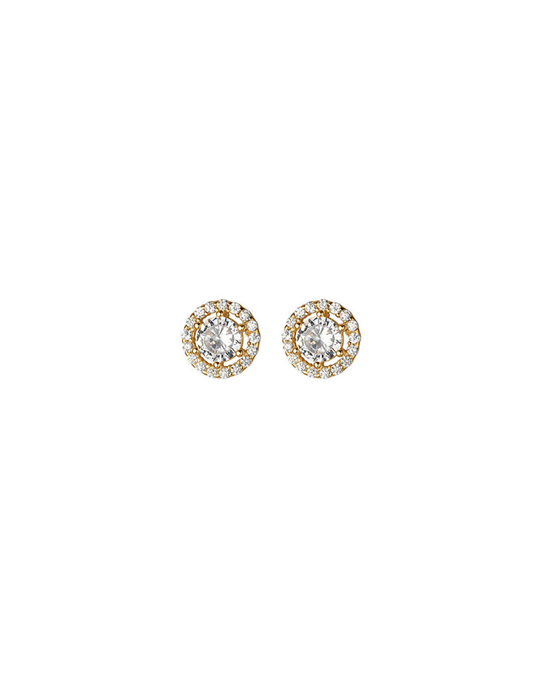 Brigitte Round Diamond Stud Earrings