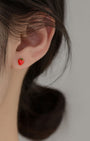 Strawberry Barbell Earrings