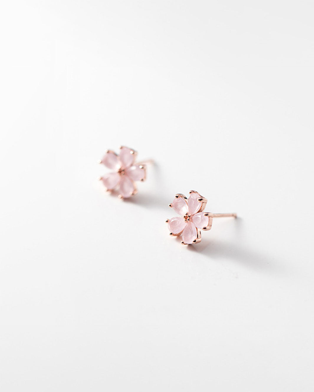 Sakura Flower Tassel Drop Earrings