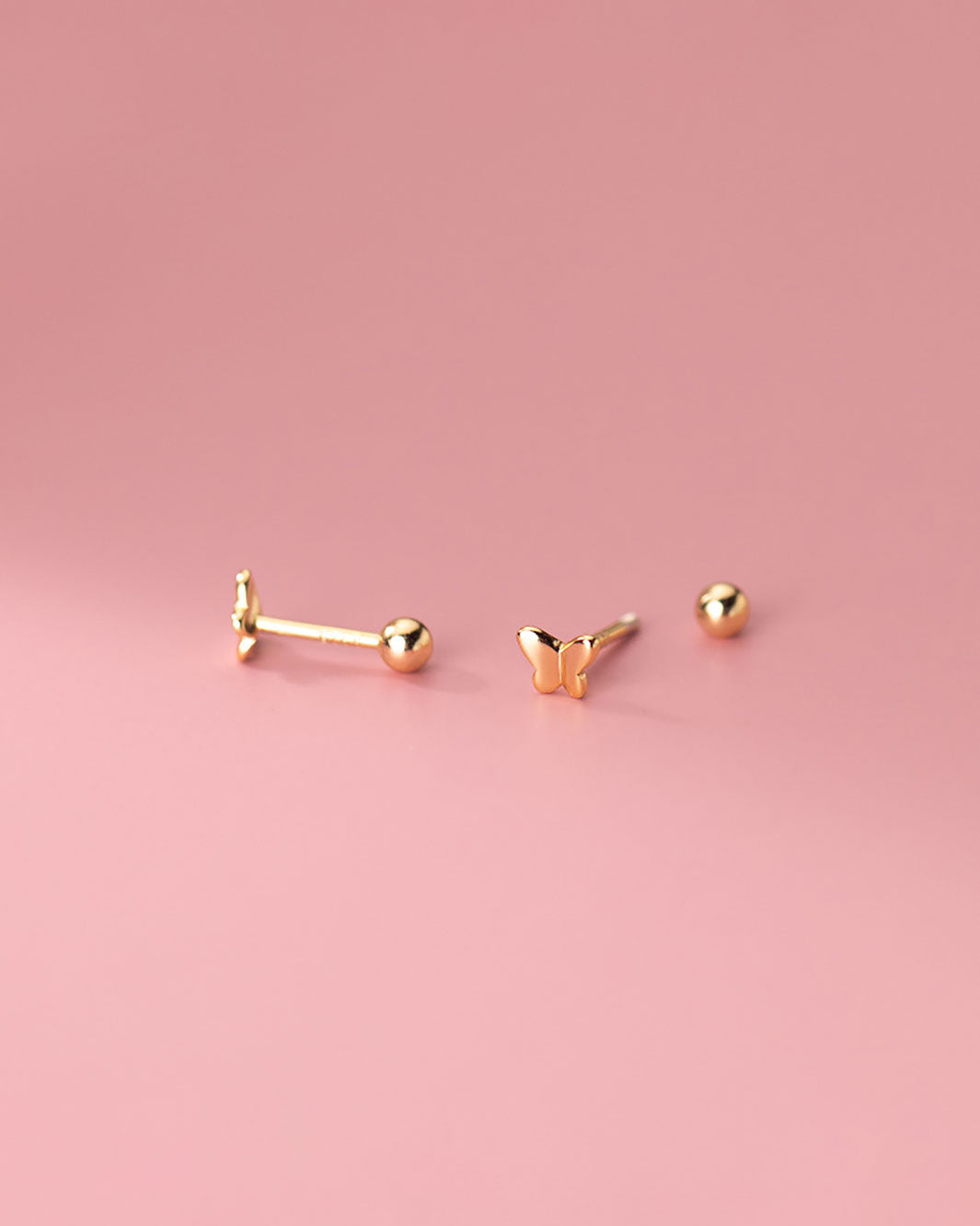 Faye Butterfly Barbell Earrings