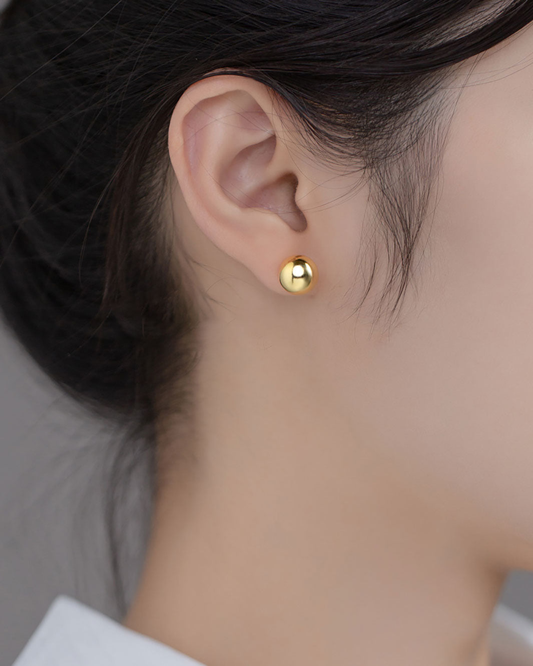 Classic Round Ball Stud Earrings