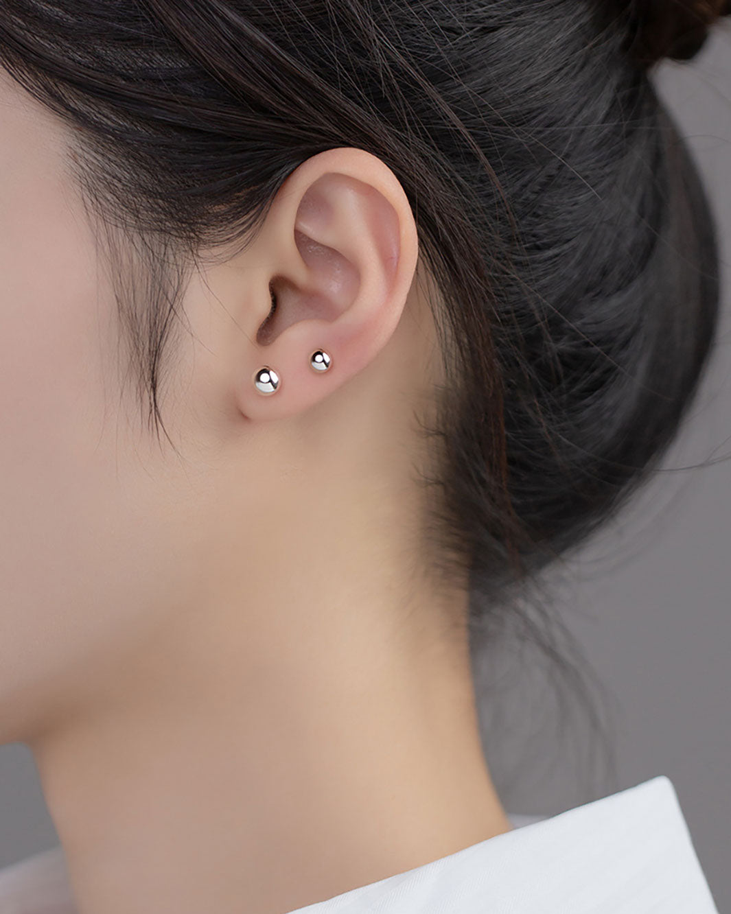 Classic Round Ball Stud Earrings