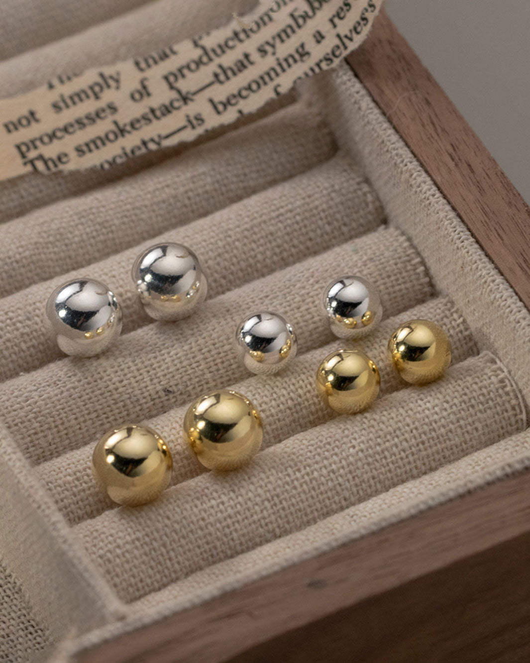 Classic Round Ball Stud Earrings
