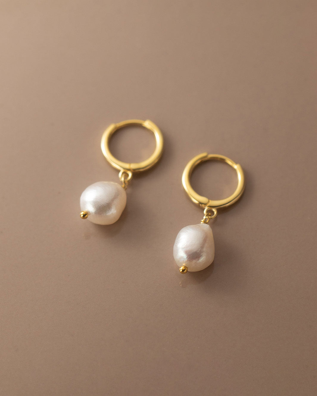 Freshwater Pearl Hoop Earrings