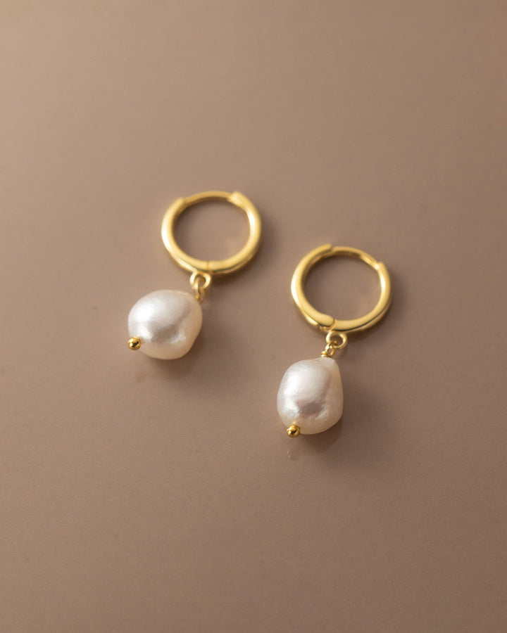 Freshwater Pearl Hoop Earrings