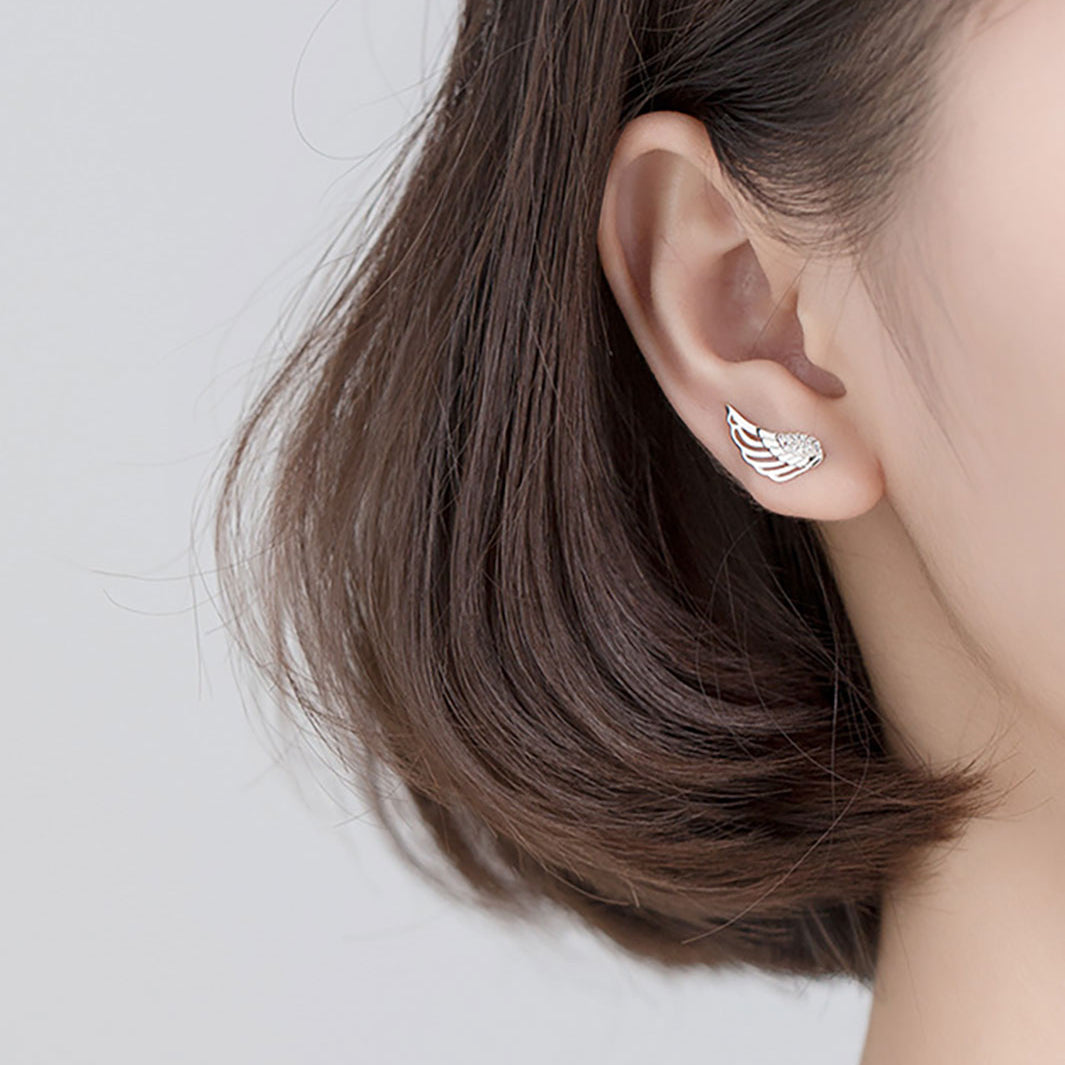Angel Wings Climber Earrings
