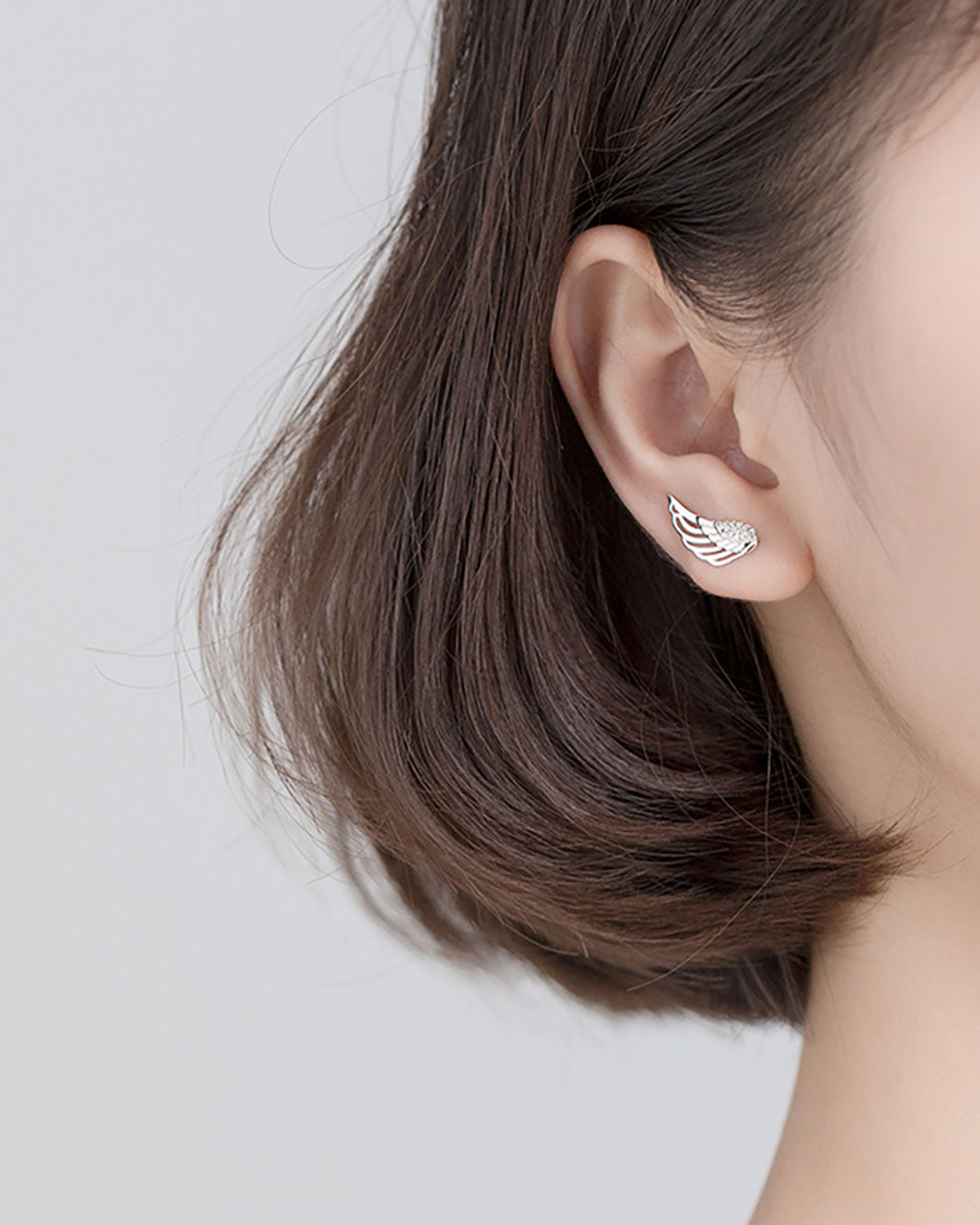 Angel Wings Climber Earrings