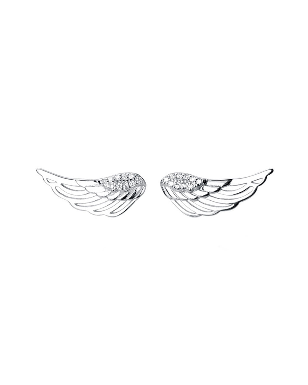 Angel Wings Climber Earrings